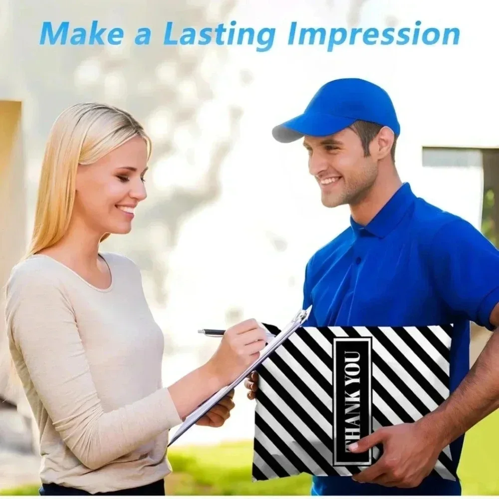 Thank You Poly Mailer 10x13 Inch 100 Pcs, Waterproof and Tear-Resistant Shipping